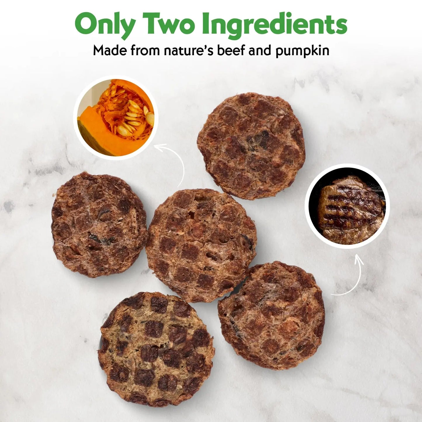 Vitafur Barkin Burger Beef & Pumpkin Dog Treat 4 oz Vitafur