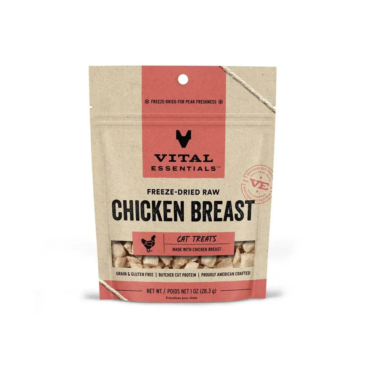 Vital Essentials® Freeze-Dried Chicken Breast Cat Treats, 1 oz Vital Essentials®