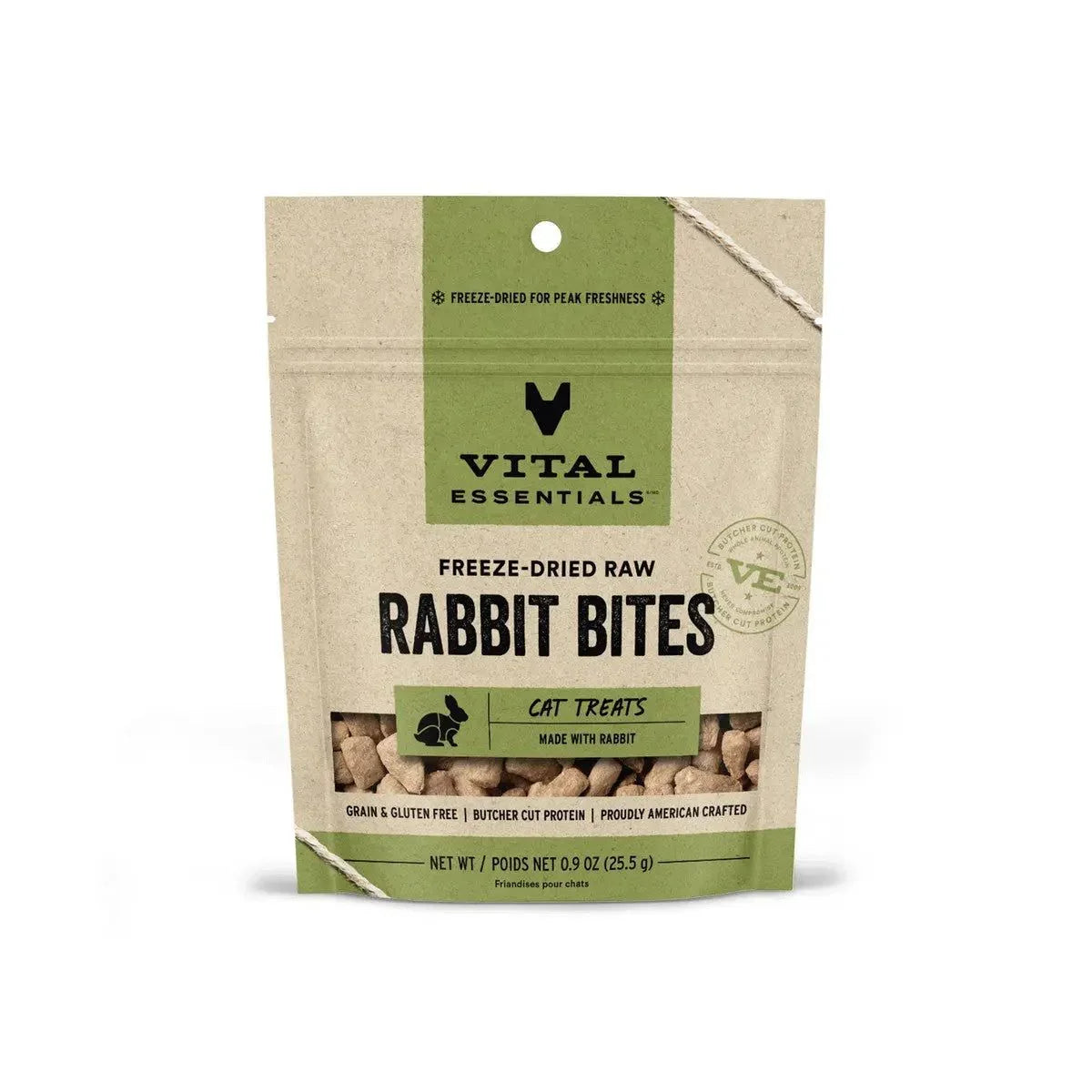 Vital Essentials® Freeze-Dried Rabbit Bites Cat Treats, 0.9 oz Vital Essentials®