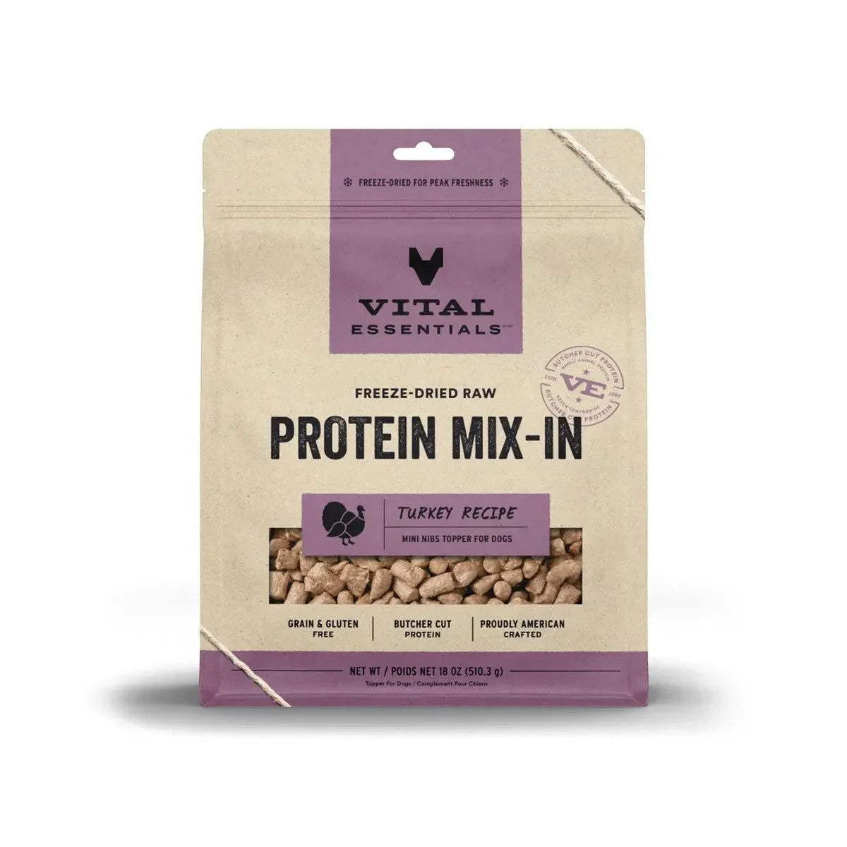 Vital Essentials® Freeze-Dried Raw Turkey Protein Boost Meal Topper For Dogs Vital Essentials®