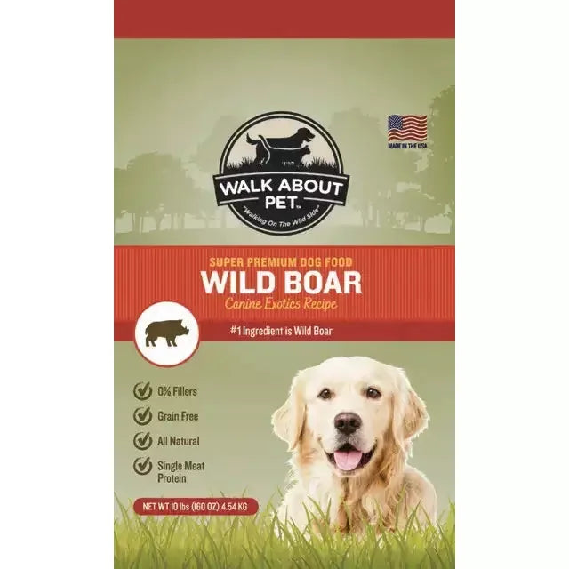 Walk About Pet Canine Exotics Recipe Dog Food 10 lb Walk About Pet