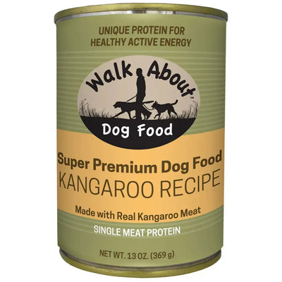 Walk About Pet Kangaroo Recipe Canned Dog Food 13 oz Case of 12 Walk About Pet