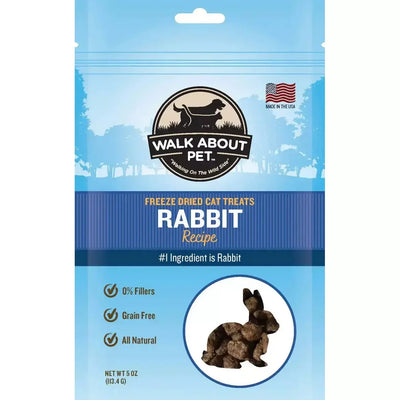 Walk About Pet Rabbit Freeze Dried Cat Treat Walk About Pet