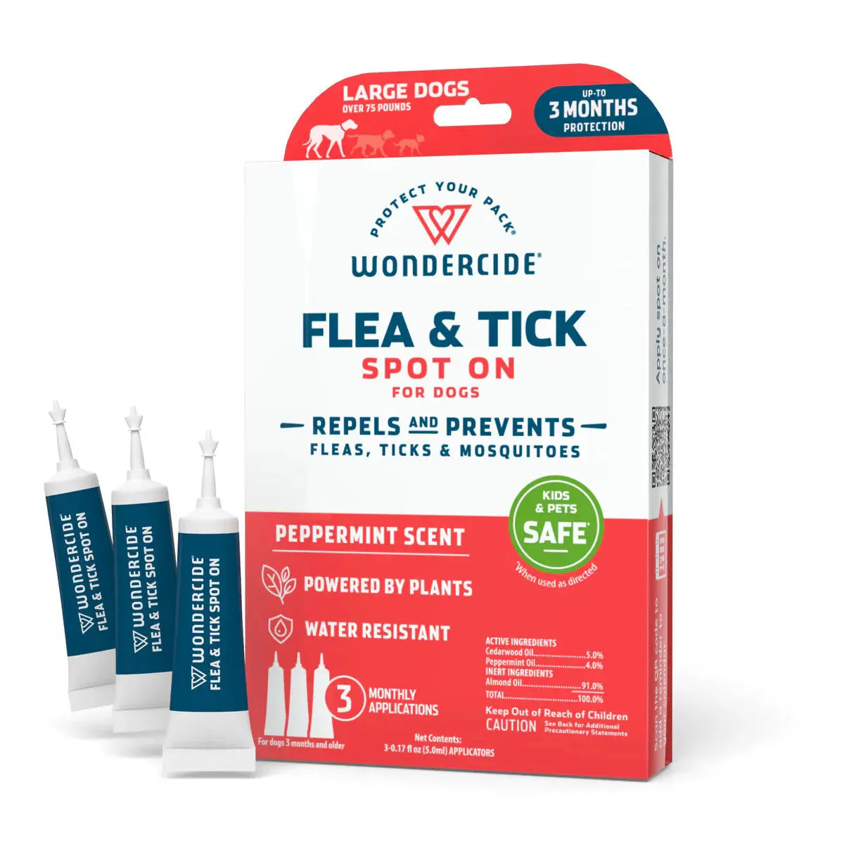 Wondercide Flea & Tick Spot On for Dogs Peppermint Wondercide