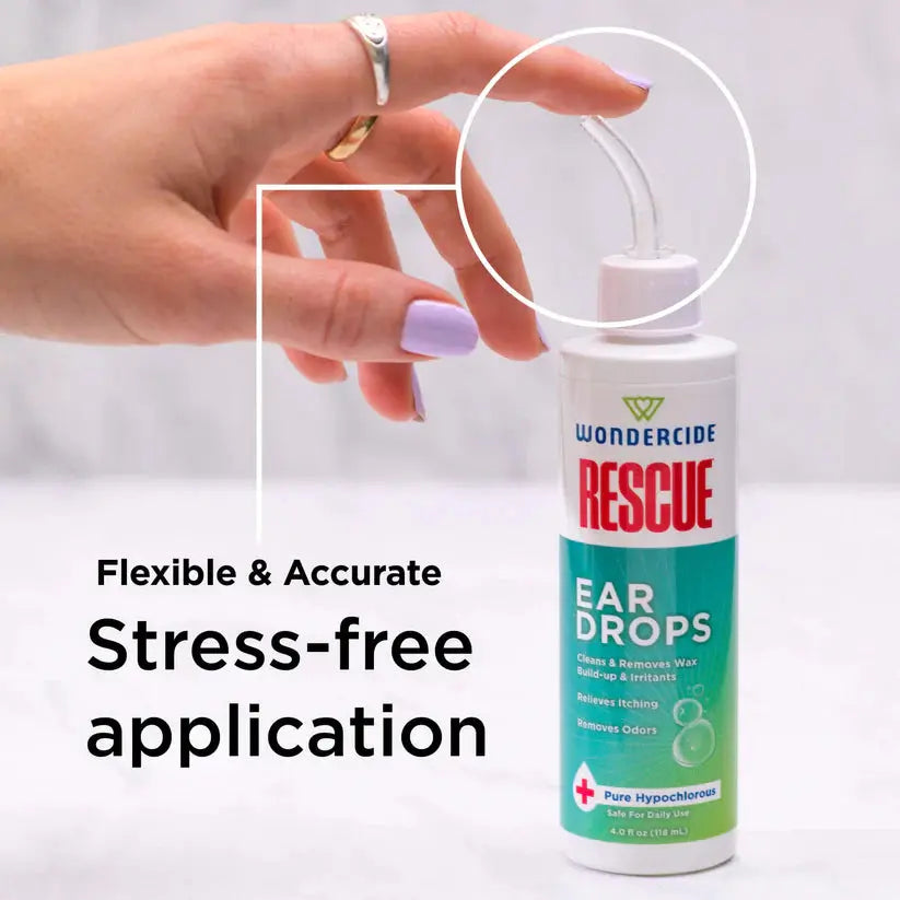 Wondercide Rescue - Ear Drops for Pets - Cleans and Removes Wax 4oz Wondercide