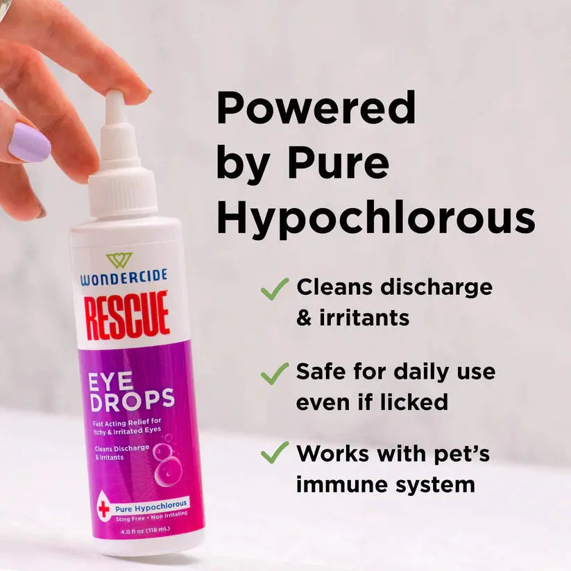 Wondercide Rescue Eye Drops for Dogs & Cats 4oz Wondercide