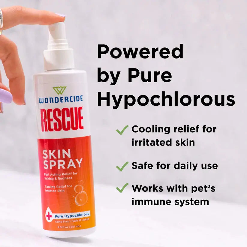 Wondercide Rescue Skin Spray for Pets Allergy Care 8.5oz Wondercide
