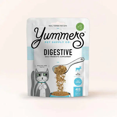 Yummers Digestive Aid Elk Supplement Mix in for Cats Food Topper, 4 oz. Yummers