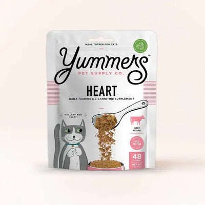 Yummers Heart Aid  Beef Supplement Mix-in for Cats Food Topper 4 oz Yummers