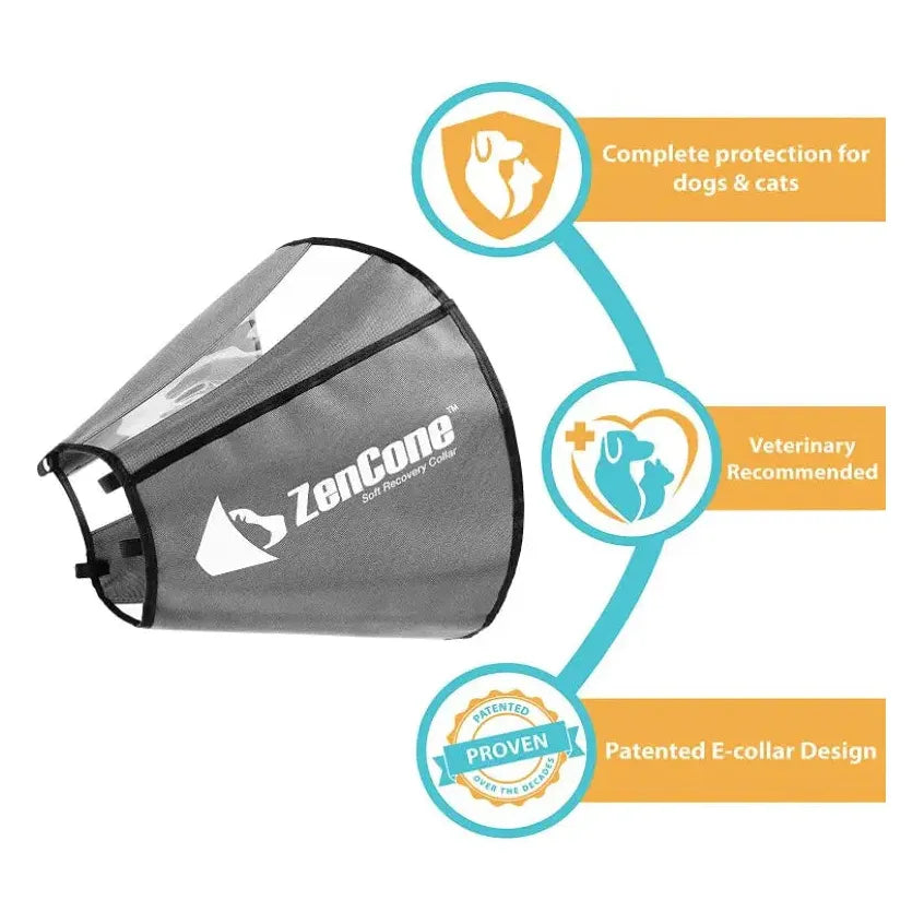 ZenPet Zen Cone Soft Recovery Collar CS Tech