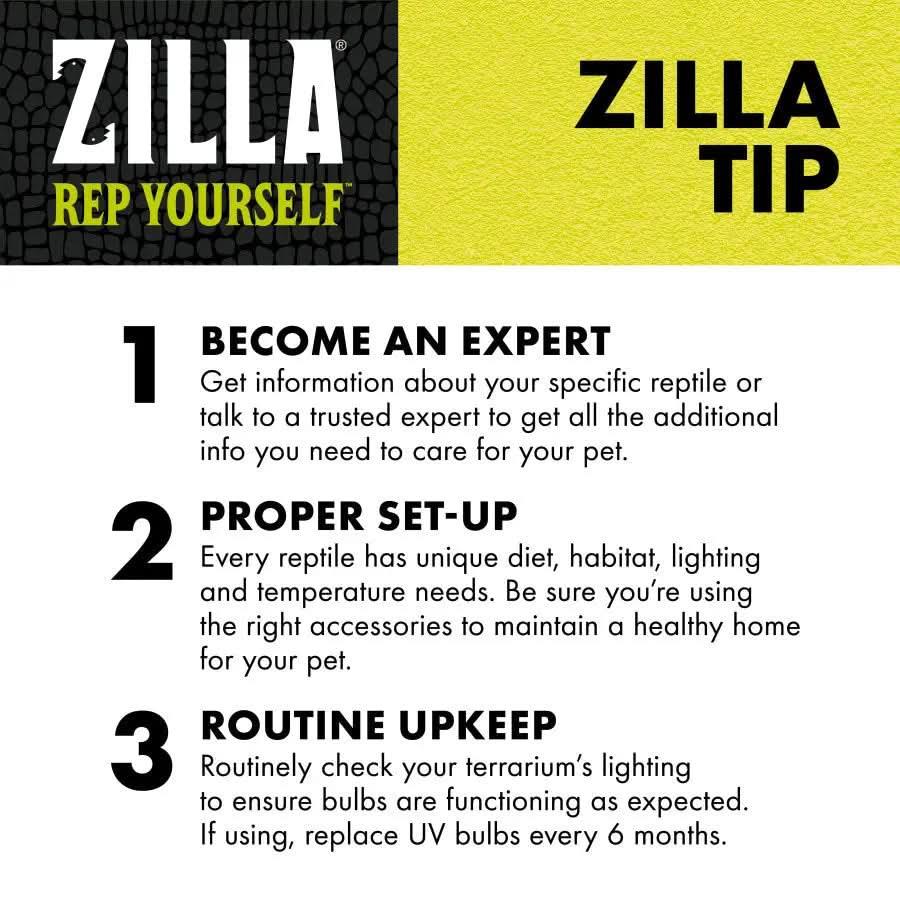 Zilla® Mini Halogen Bulb 25 Watt Day White Color 2.5 X 0.75 X 4 Inch Zilla®