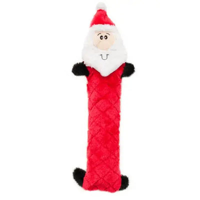 ZippyPaws Holiday Jigglerz Santa Dog Toys Zippy Paws