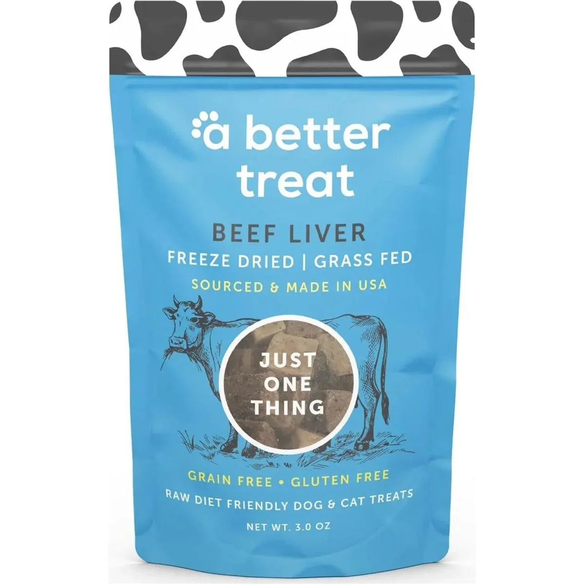 A Better Treat Freeze Dried Raw Grass Fed Beef Liver Dog and Cat Treats - Talis Us