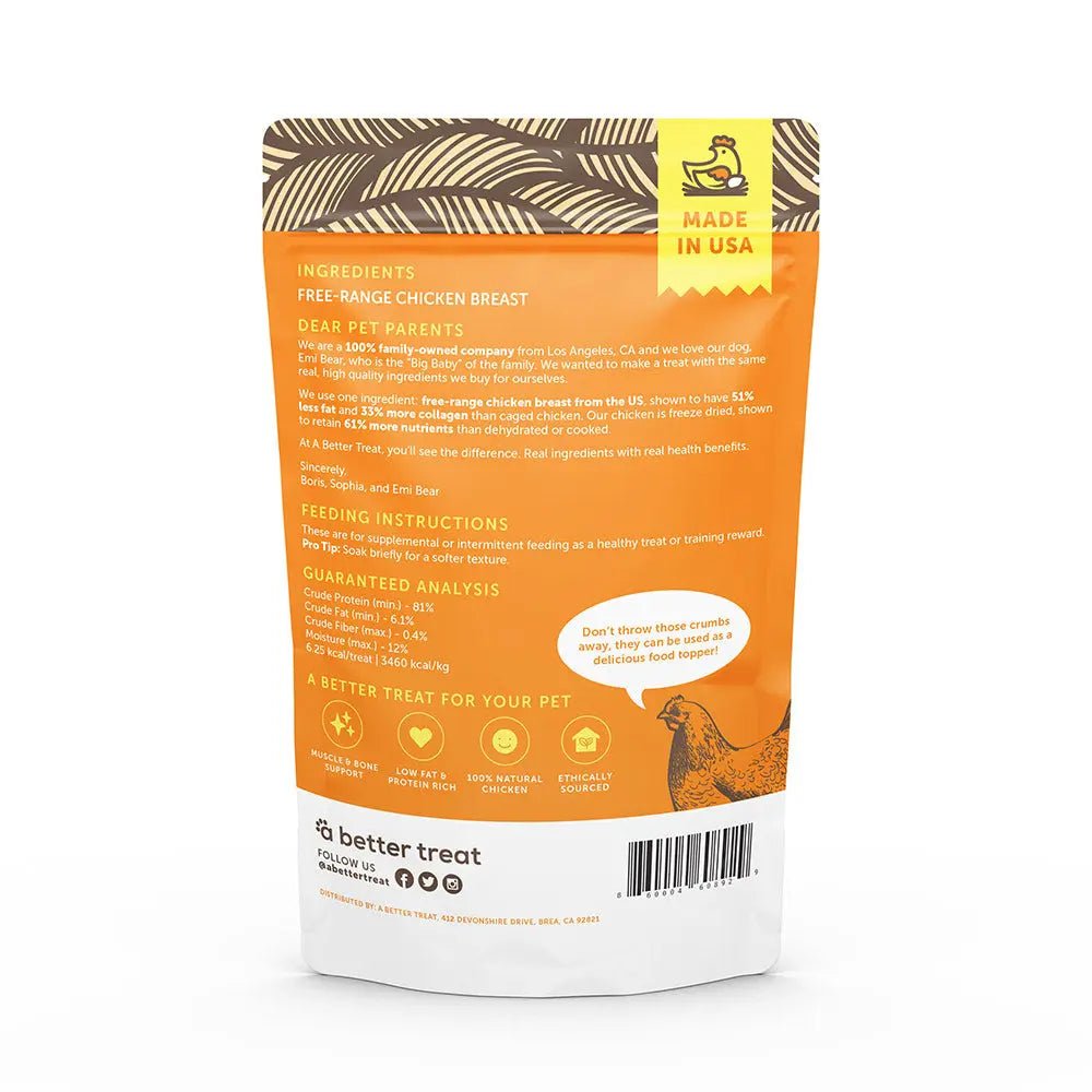 A Better Treat Just One Thing Freeze Dried Dog & Cat Treats 3 oz - Talis Us