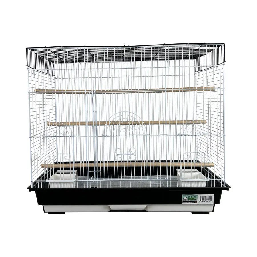 A & E Cages Happy Beaks 2 - Tone Flat Top Bird Cage 26In X 14In X 23 in, 2 pk - Talis Us