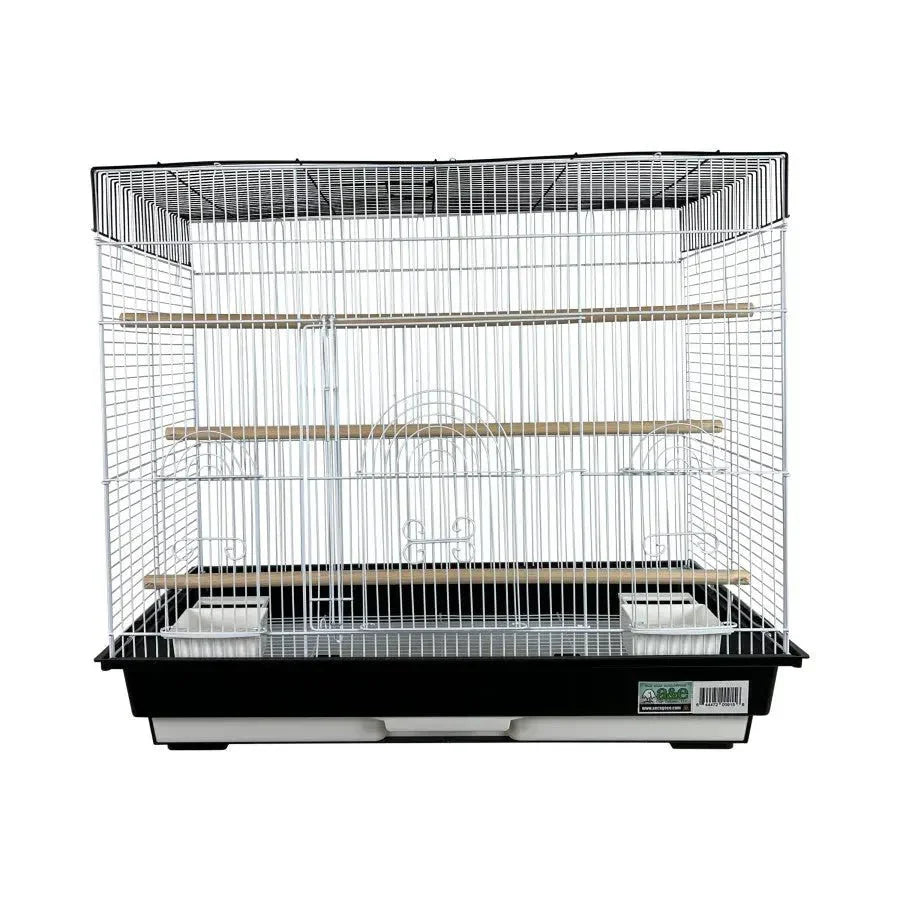 A & E Cages Happy Beaks 2 - Tone Flat Top Bird Cage 26In X 14In X 23 in, 2 pk - Talis Us