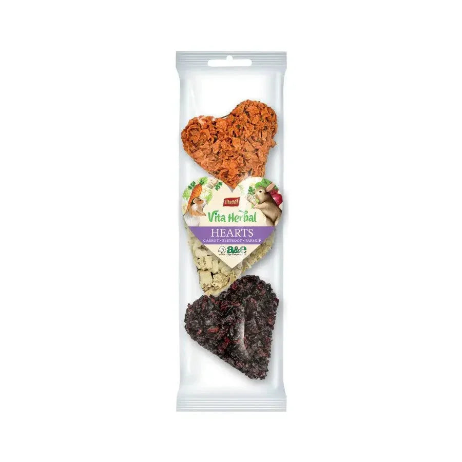 A & E Cages Vitapol Vita Herbal Hearts Small Animal Treats - Talis Us