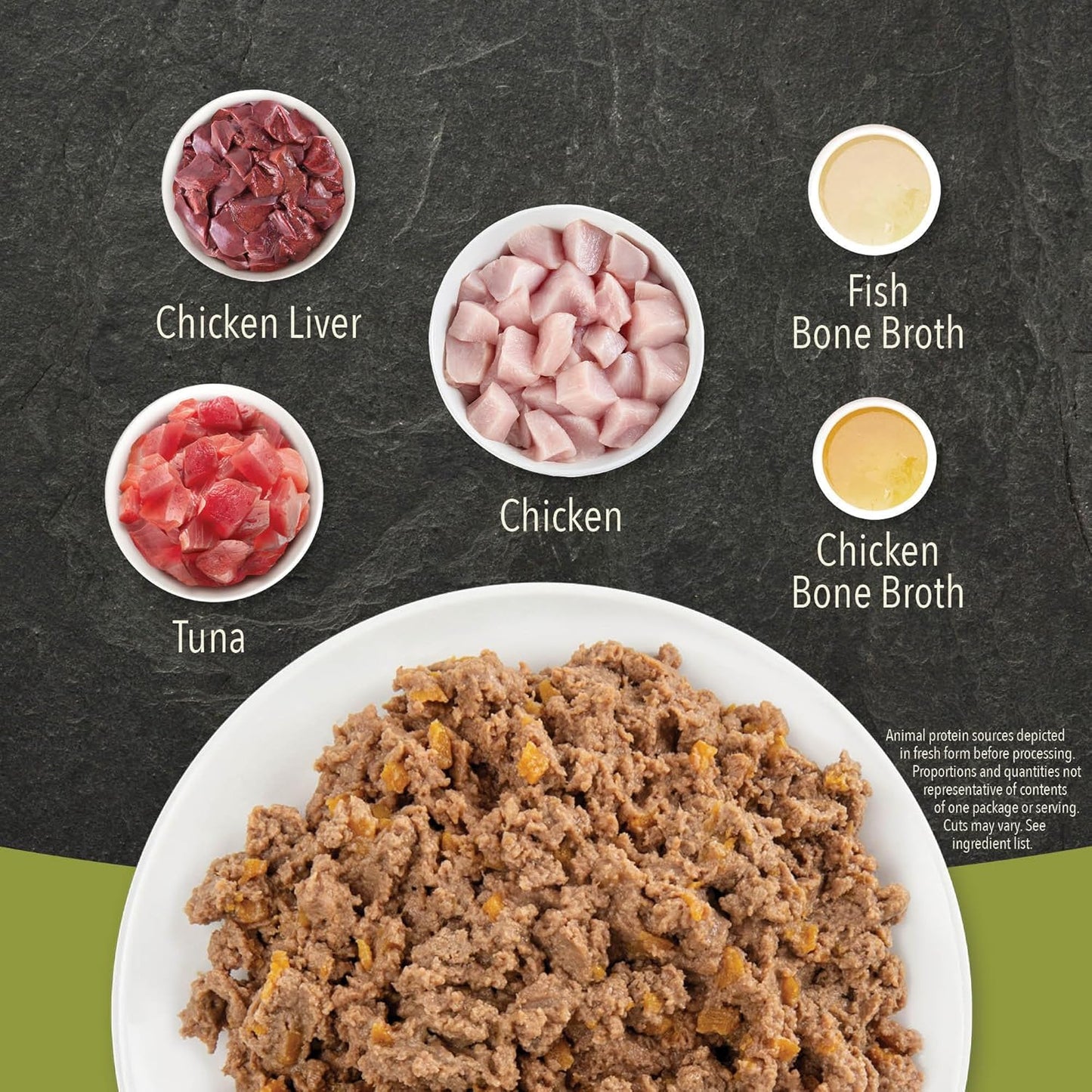 ACANA kitten wet cat food featuring a mix of chicken, tuna, and nutrient-rich broths