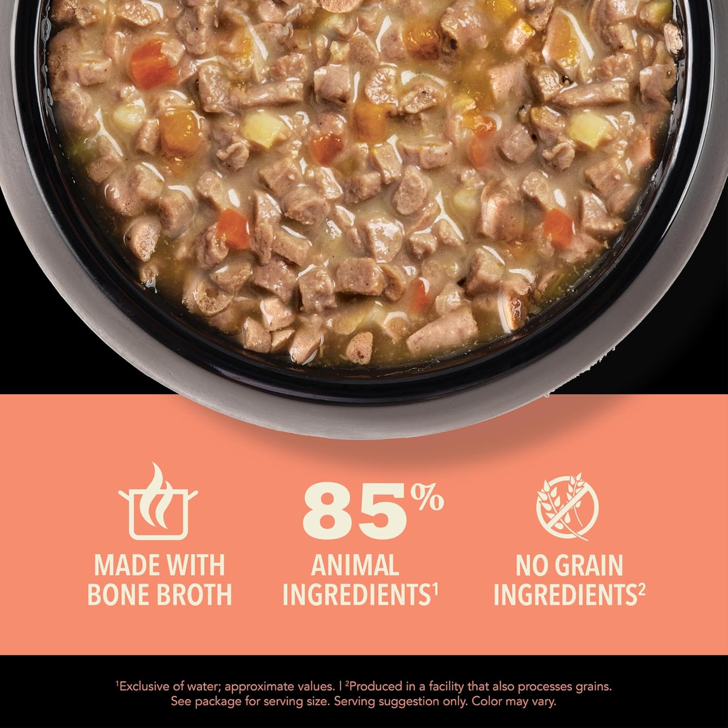 ACANA salmon and chicken wet cat food in a bowl with nutritious ingredients and no grain fillers