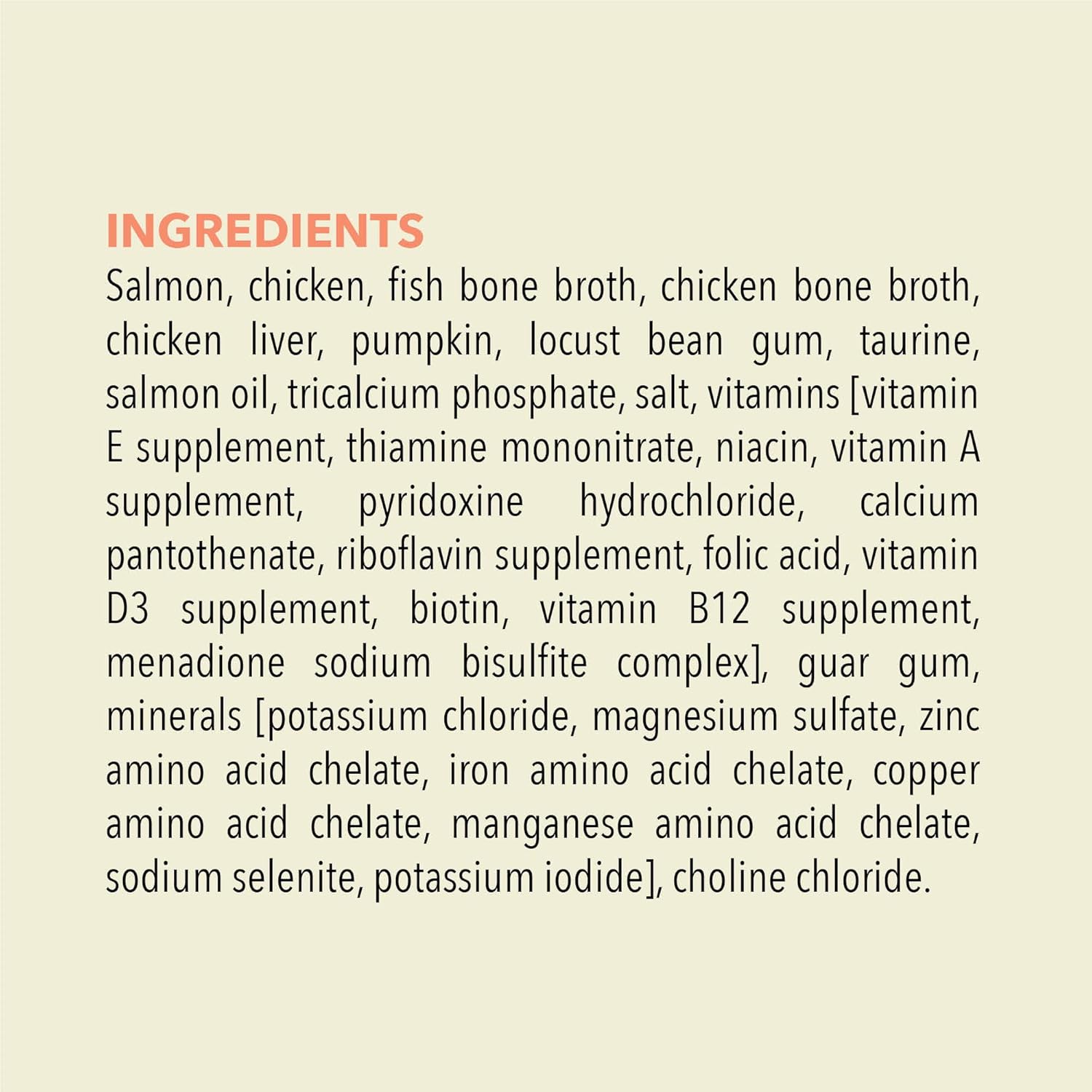 ACANA salmon and chicken wet cat food with a nutritious ingredient list for a healthy diet