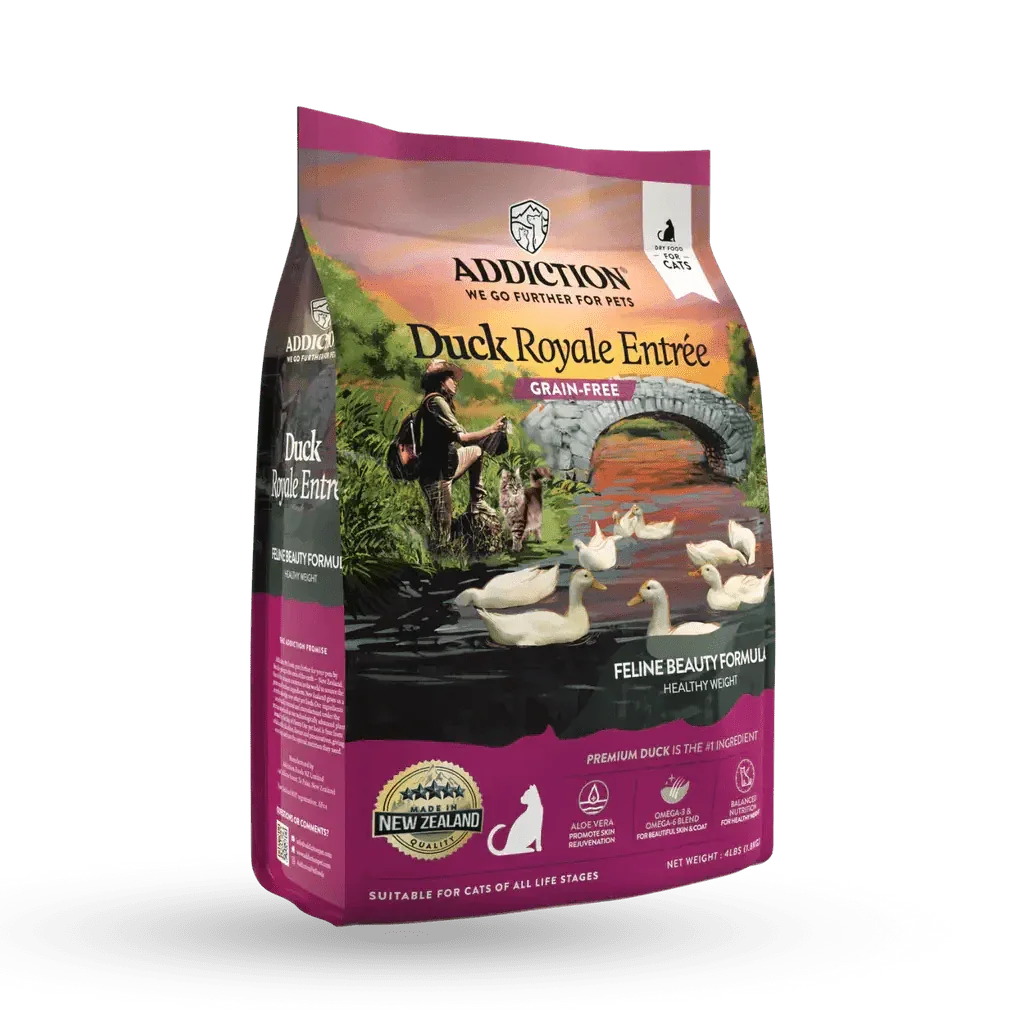 Addiction Grain - Free Duck Royale Dry Cat Food 4lb - Talis Us