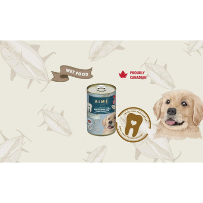 Aime Kitchen Oral Health Wild Salmon Wet Dog Food 12/14oz - Talis Us