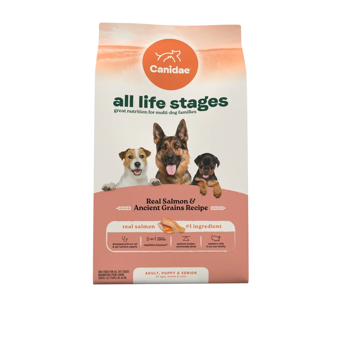 All Life Stages Dry Dog Food, Real Salmon & Ancient Grains Recipe - Talis Us