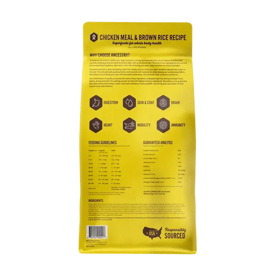 Ancestry Pet Food Chicken Meal & Brown Rice Formula Dry Kibble Dog Food - Talis Us