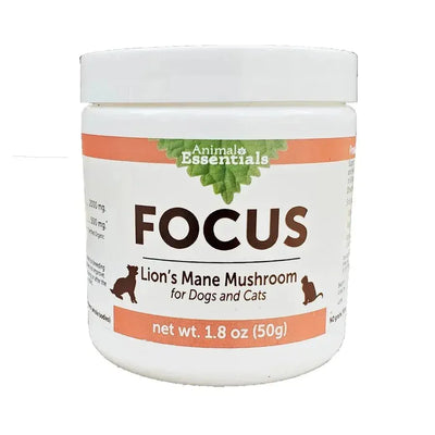 Animal Essentials Focus Lions Mane Cat & Dog Vitamin Supplement 80g - Talis Us