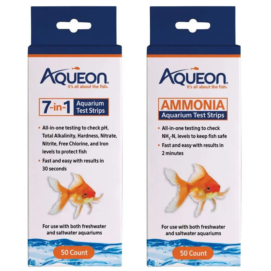 Aqueon Ammonia Aquarium Test Strips 50 ct - Talis Us