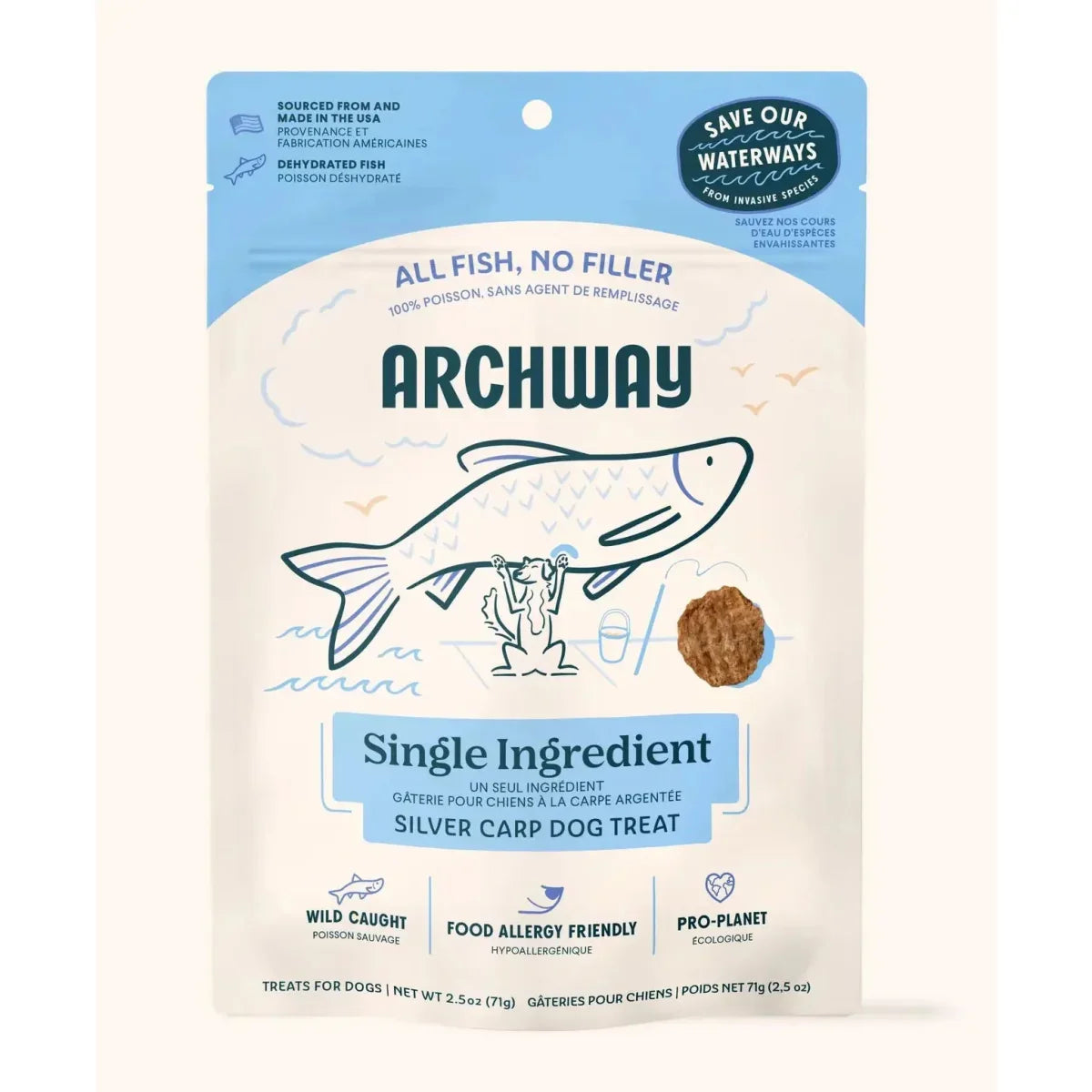 Archway Pet Omega - Rich Silver Carp Dog Treats 2.5 oz - Talis Us