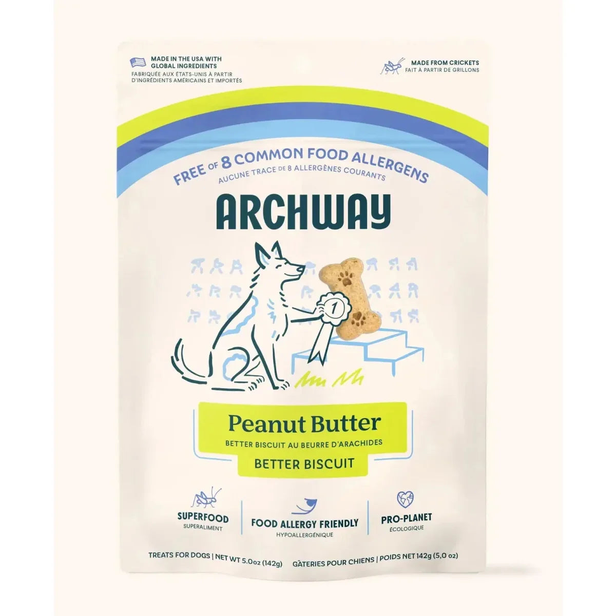 Archway Pet Peanut Butter Biscuits with Cricket Meal 5 oz - Talis Us
