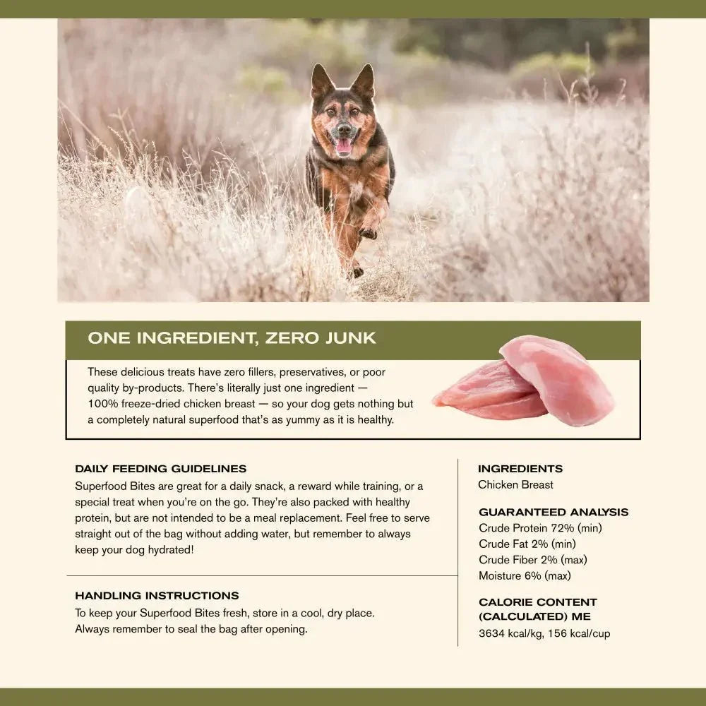 Badlands Ranch Chicken Breast Grain - Free Freeze - Dried Raw Dog Treats - Talis Us