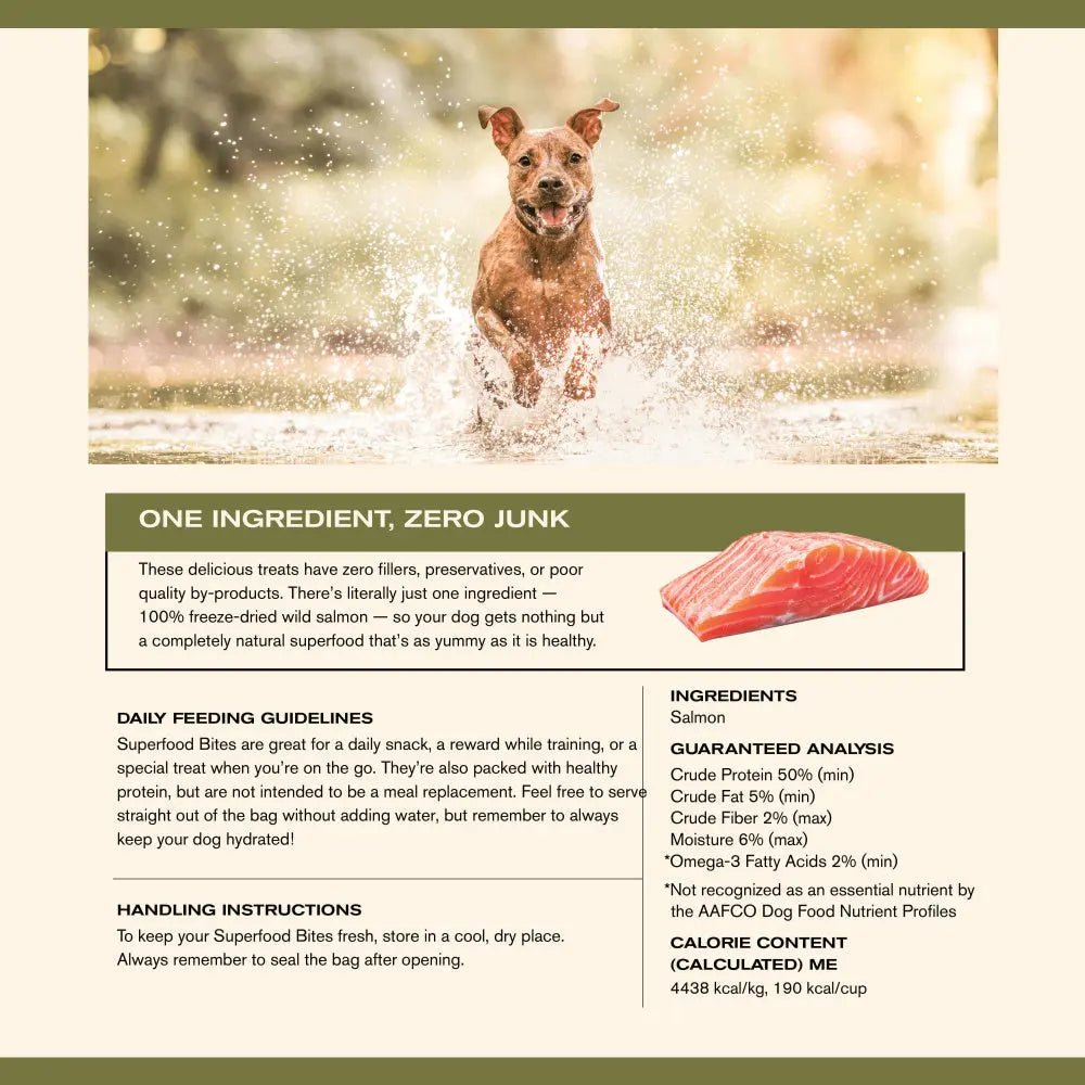 Badlands Ranch Salmon Grain - Free Freeze - Dried Raw Dog Treats 4oz - Talis Us