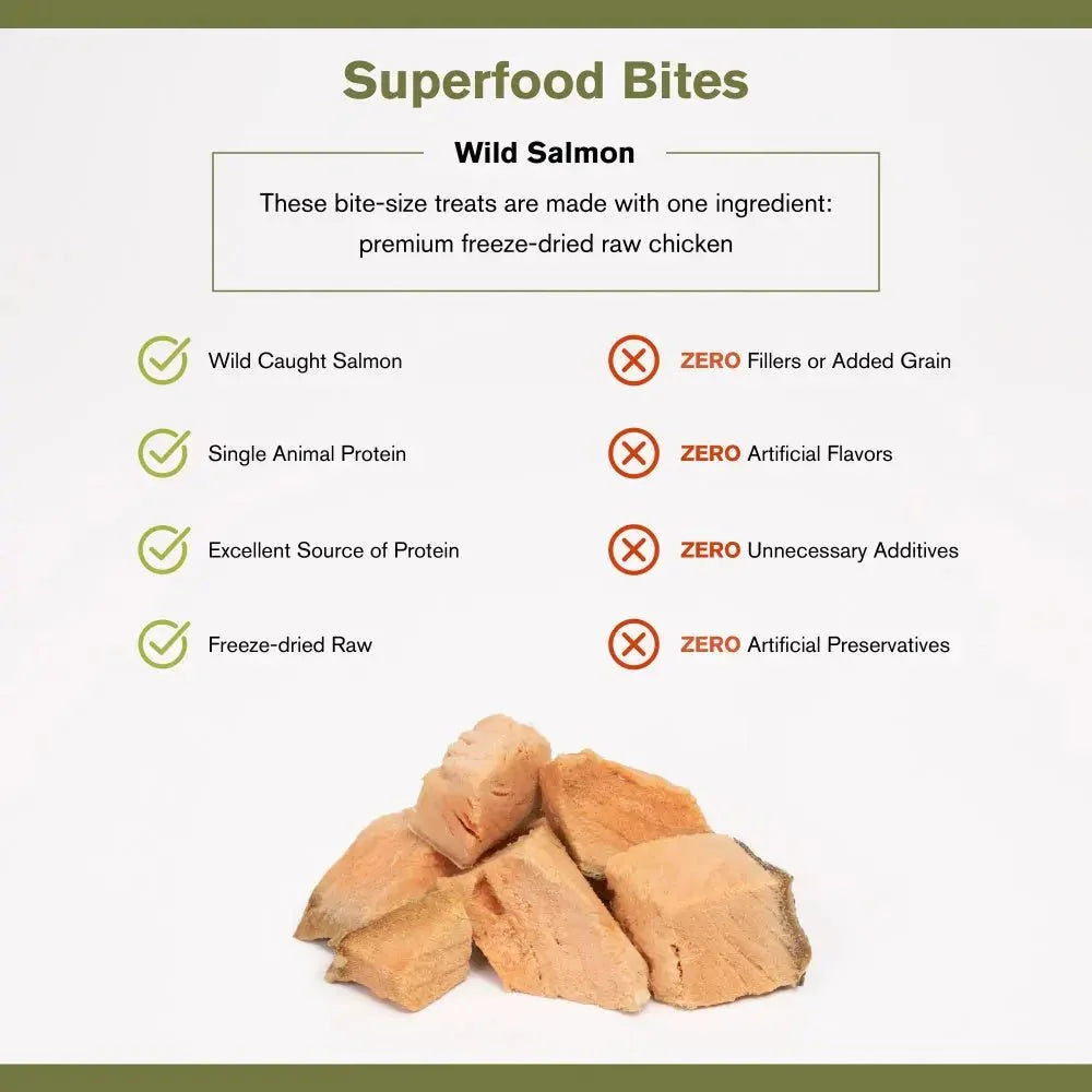 Badlands Ranch Salmon Grain - Free Freeze - Dried Raw Dog Treats 4oz - Talis Us