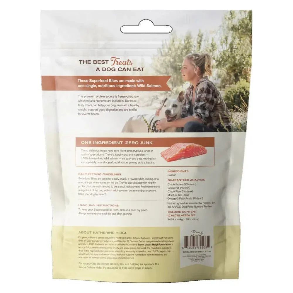 Badlands Ranch Salmon Grain - Free Freeze - Dried Raw Dog Treats 4oz - Talis Us