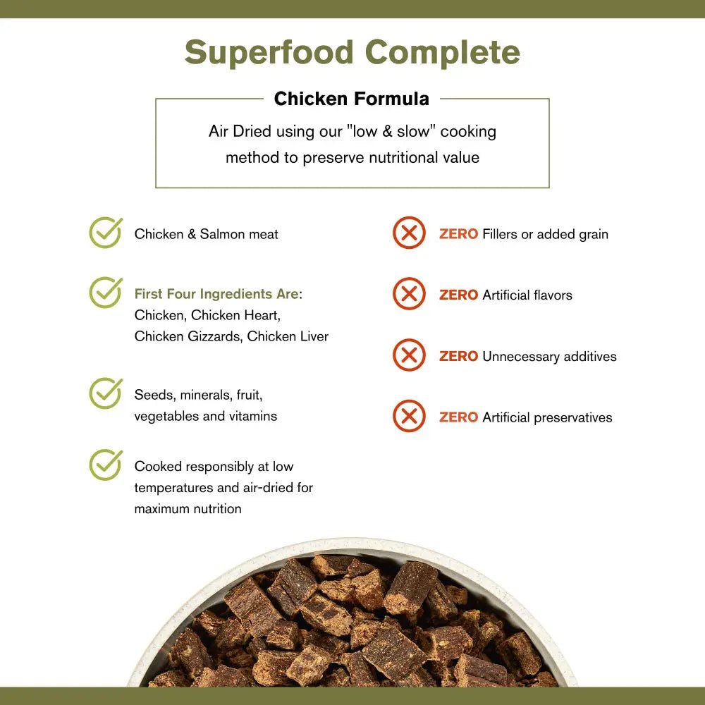 Badlands Ranch Superfood Complete Grain - Free Chicken Air - Dried Dog Food - Talis Us