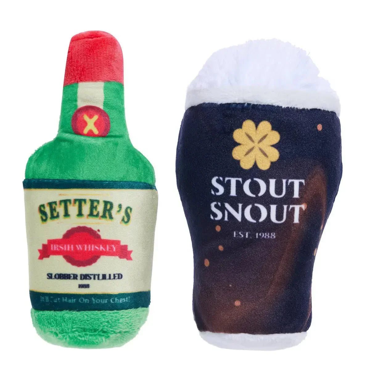 BARK Wee Nip & Sip St. Patrick's Day Plush Dog Toy - Talis Us