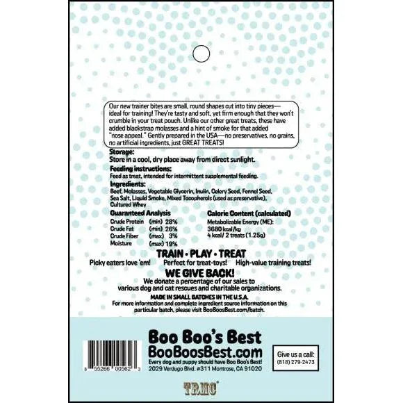 Boo Boo's Best Beef Trainers Dog Treats 4oz - Talis Us