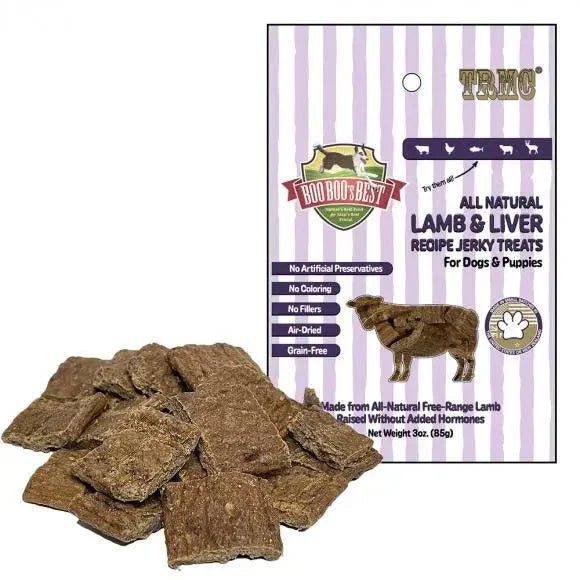 Boo Boo's Best Lamb Liver Jerky Dog Treats 3oz - Talis Us