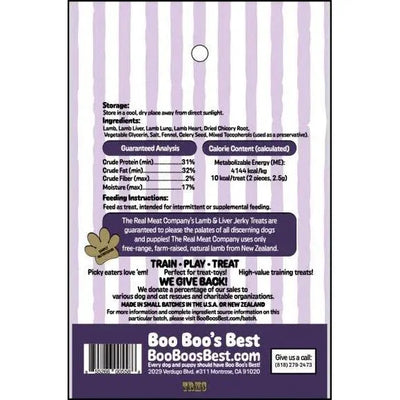 Boo Boo's Best Lamb Liver Jerky Dog Treats 3oz - Talis Us