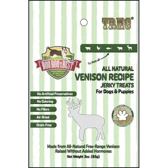 Boo Boo's Best Venison Jerky Dog Treats 3oz - Talis Us