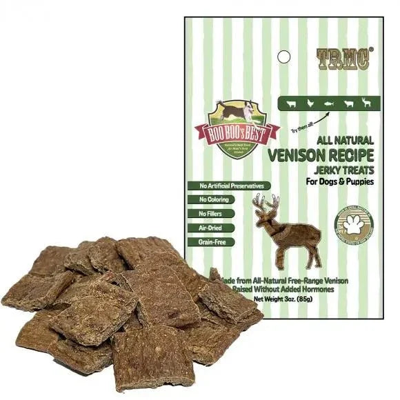 Boo Boo's Best Venison Jerky Dog Treats 3oz - Talis Us