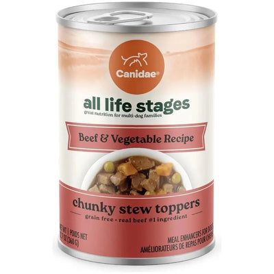 CANIDAE All Life Stages Chunky Stew Toppers Wet Dog Food 6ea/12.7 oz - Talis Us