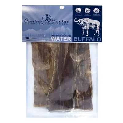 Canine Caviar Water Buffalo Jerky Flat Dog Treats 3pk, 6" - Talis Us