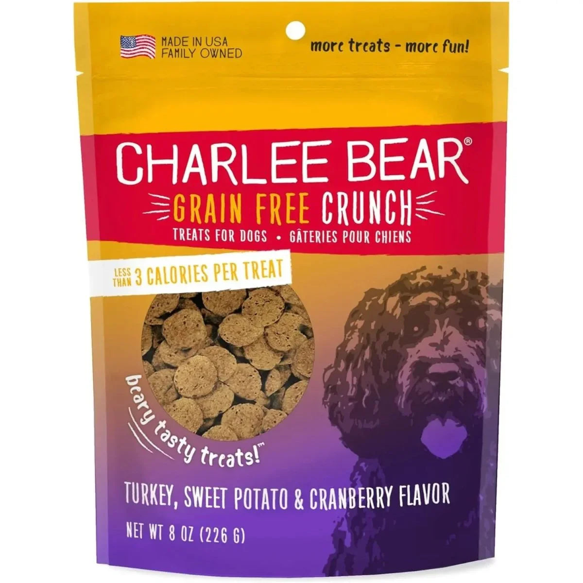 Charlee Bear Grain Free Crunch Dog Treats 8 oz - Talis Us