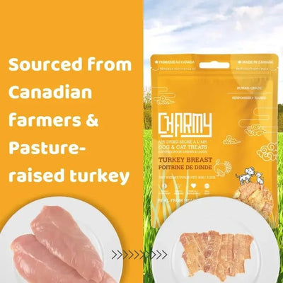 Charmy Pet Turkey Breast Dog Treats 3.5 oz - Talis Us