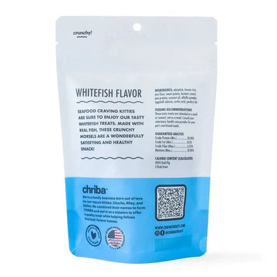 Chriba Whitefish Crunchy Cat Treats 3oz - Talis Us