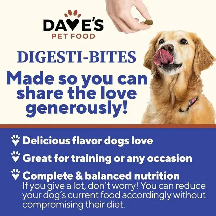 Dave's Digesti - Bites Chicken, Rice & Pumpkin Freeze - Dried Dog Treats - Talis Us
