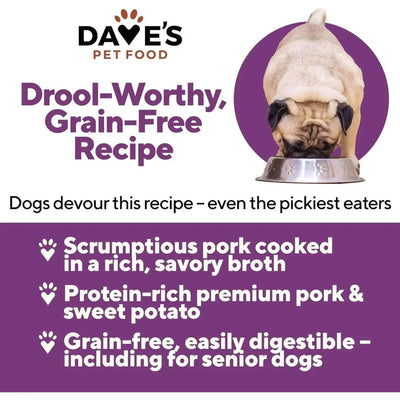 Dave's Pet Food Grain - Free Pork & Sweet Potato Entree Healthy Canned Dog Food 13oz/12ct - Talis Us